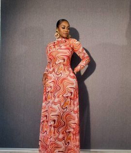 AMBER MESH DRESS