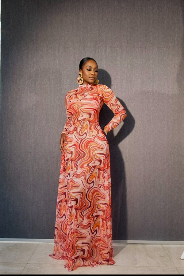 AMBER MESH DRESS